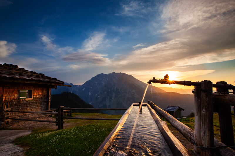 Sommerabend in den Berchtesgadener Bergen