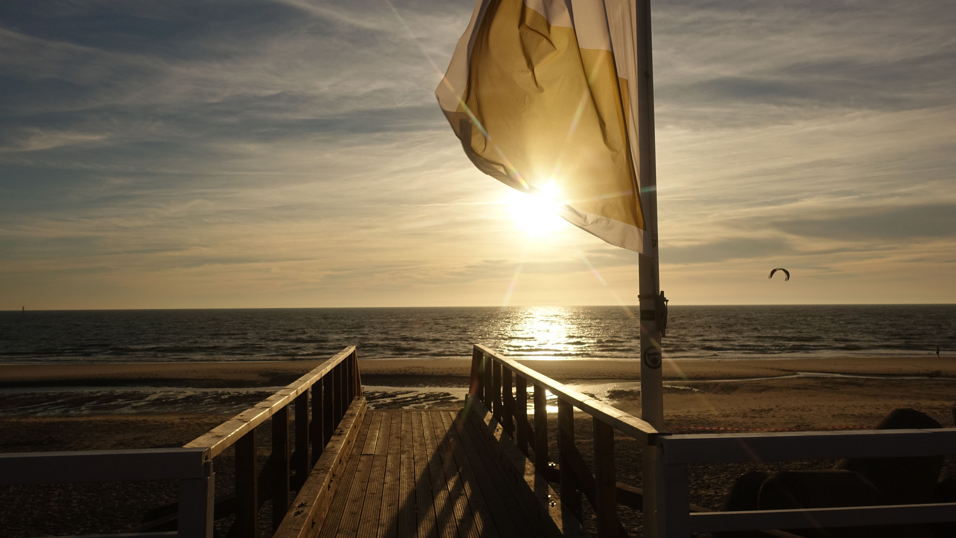 Sommerabend Promenade Westerland Sylt