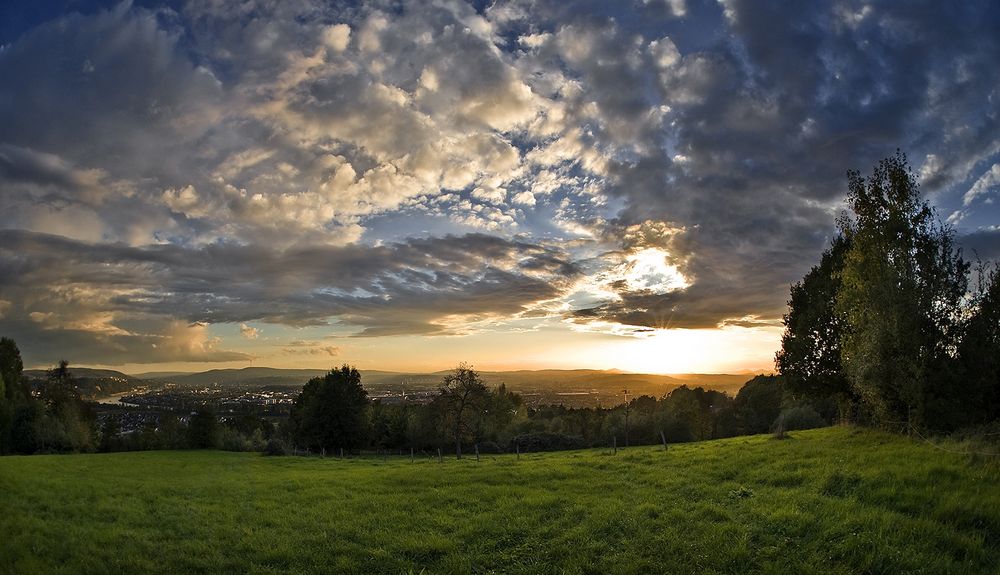 Sommerabend über dem Rheintal Weitersburg