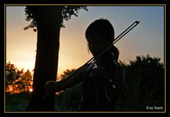 Sommerabendkonzert im Sonnenuntergang