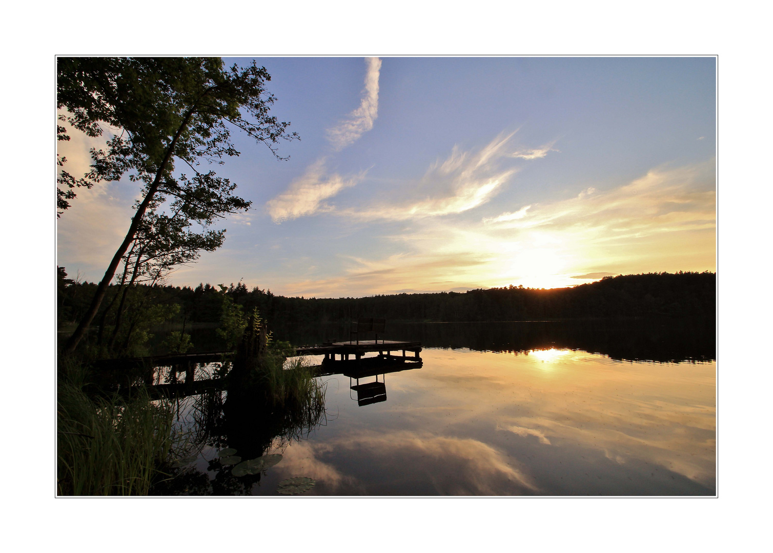 Sommerabendspiegelung