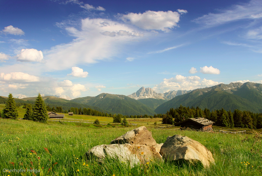 Sommeraufnahme von der Rodenecker Alm