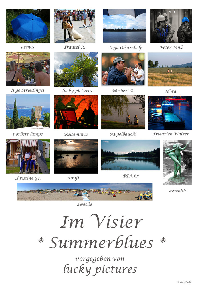 *Sommerblues* Collage von aeschlih