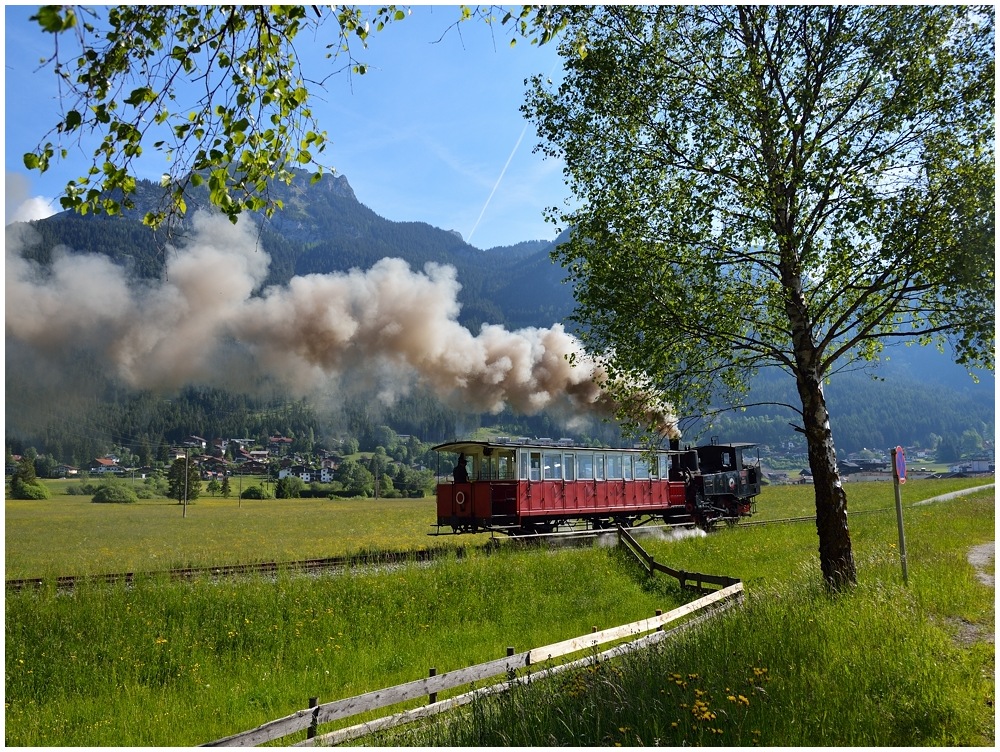 Sommerdampf in Rot Weiß Rot