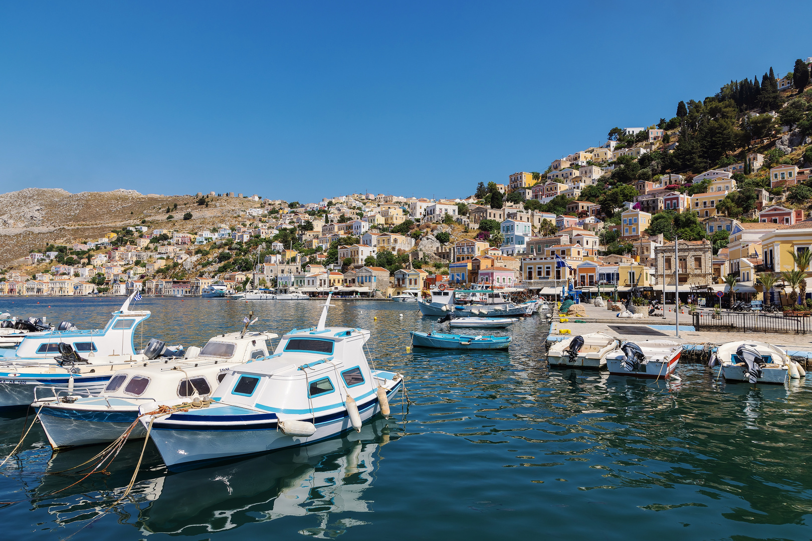 Sommererinnerung - Hafenszene auf Symi