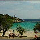 Sommerfreude am Strand in Portocolom