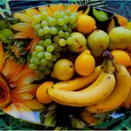 Sommerfrüchtchen auf Sonnenblümchen