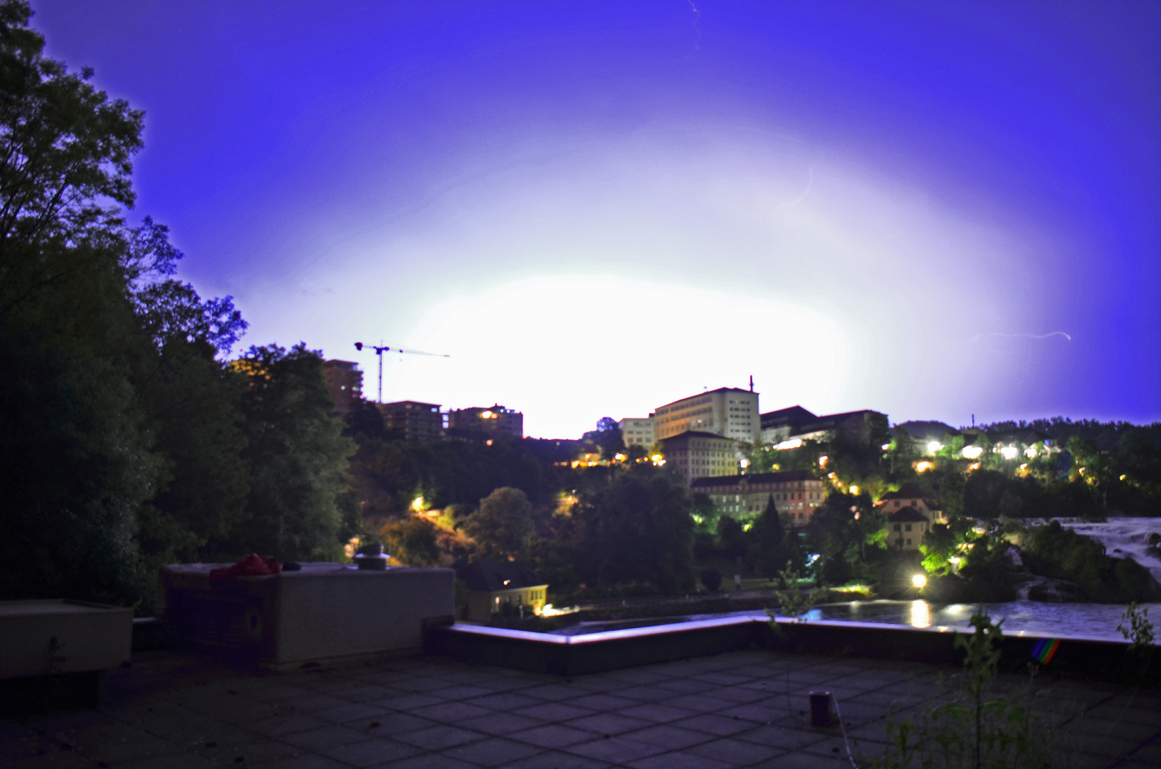 sommergewitter am rheinfall 3