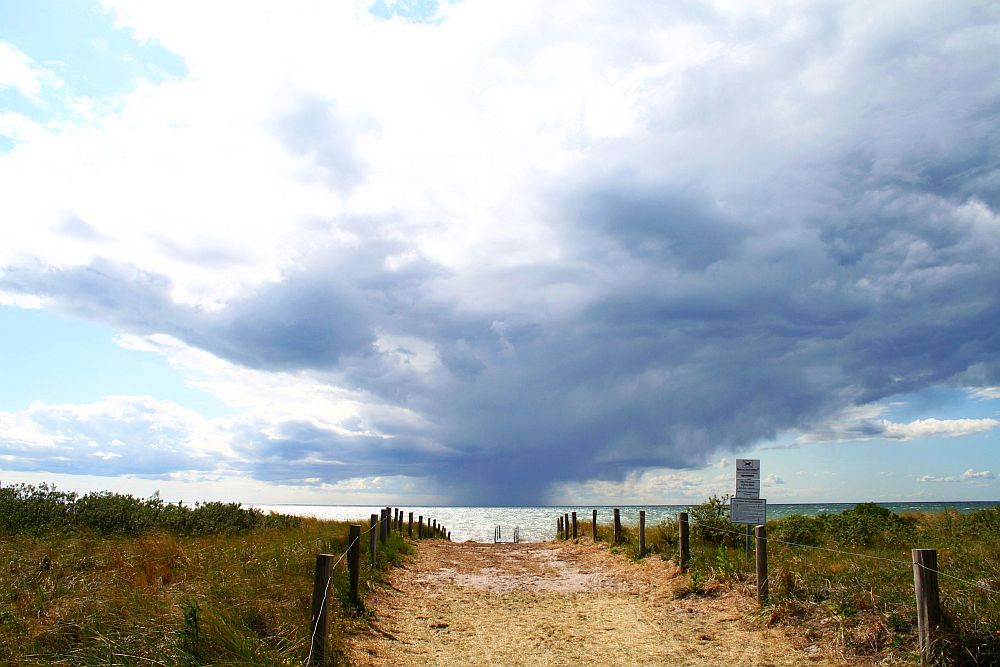 Sommergewitter über der Ostsee