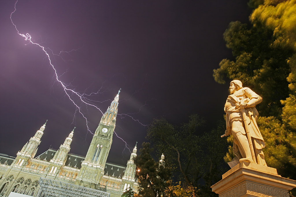 Sommergewitter über Wien