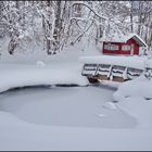 Sommerhaus im Winter