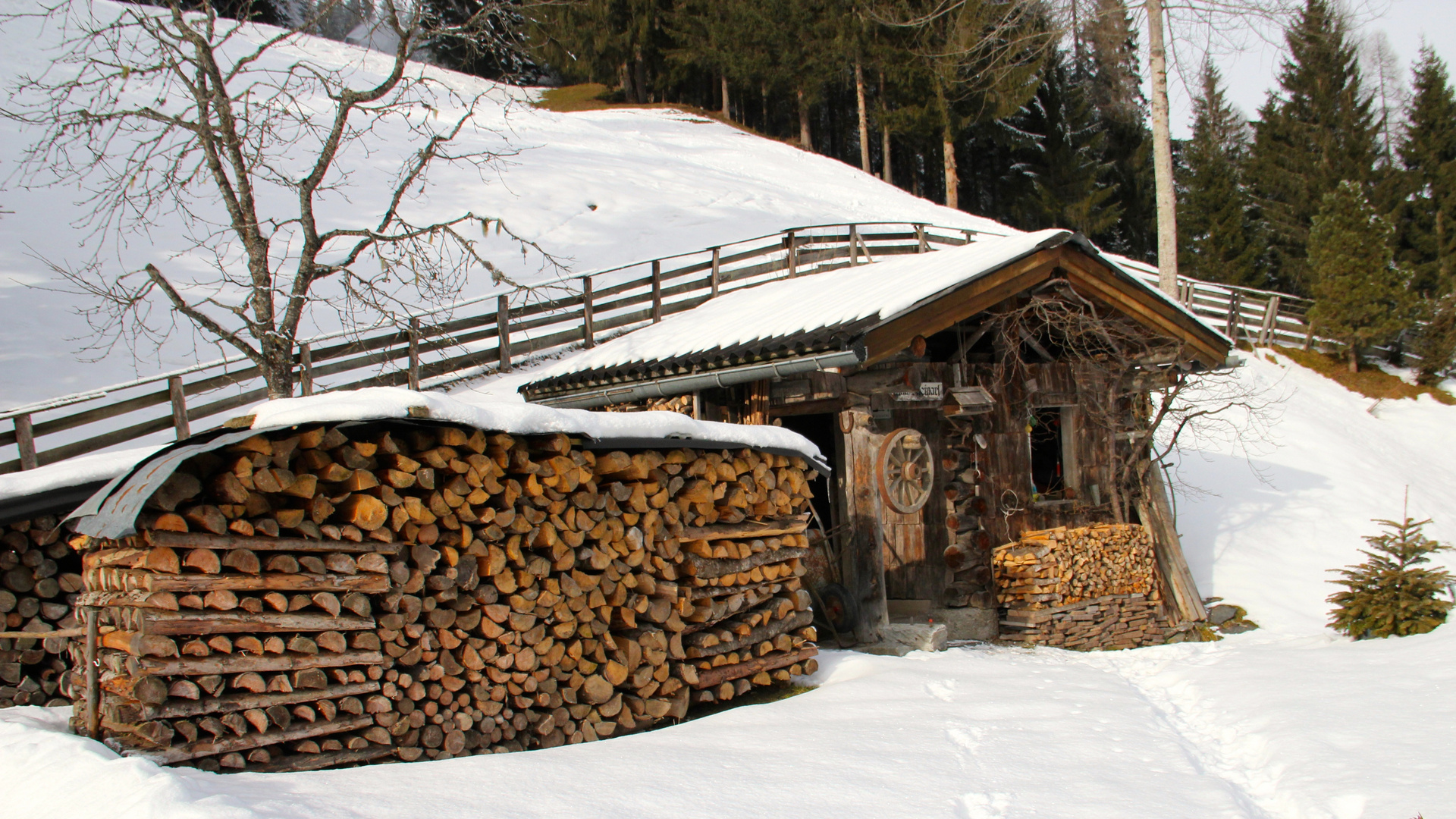 Sommerhaus im Winterschlaf