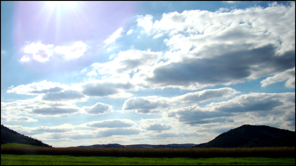 Sommerhimmel mit Wolken mag ich