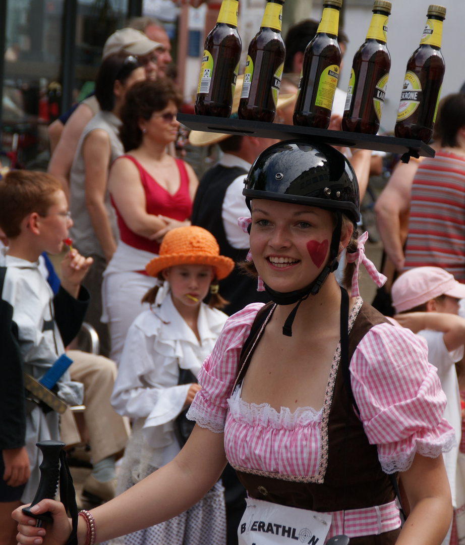 Sommerkarneval in Dieburg: Bierathlon