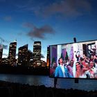 Sommerkino im Hafen von Sydney