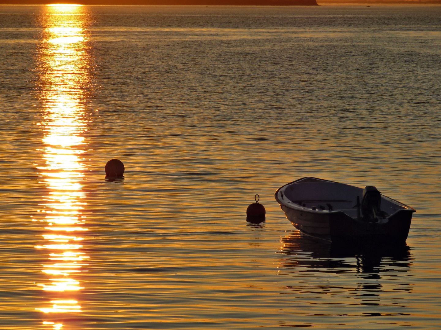 Sommerliche Abendstimmung an der Ostsee