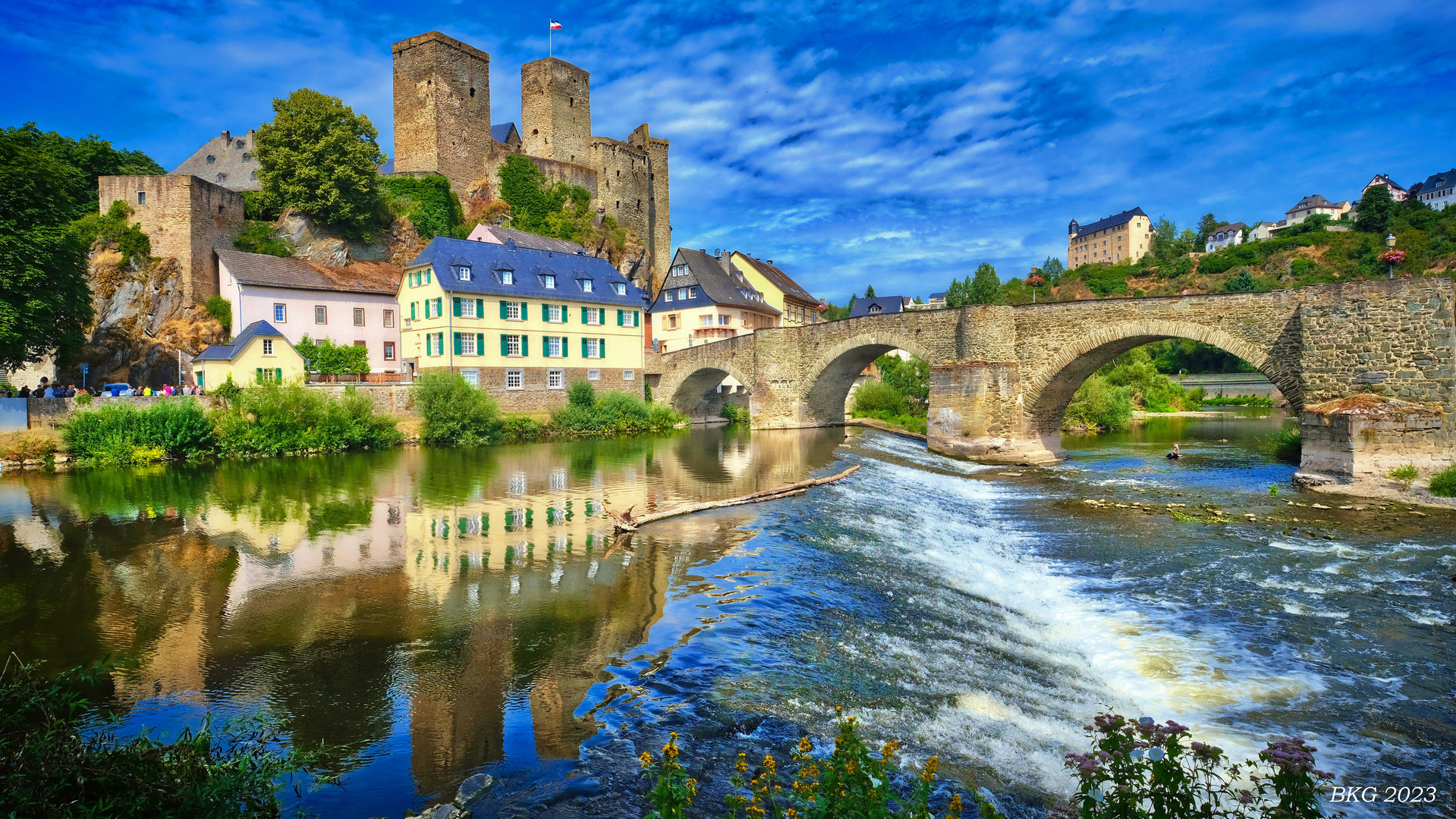 Sommerliche Fotoidylle - Lahntal Runkel 