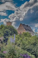 Sommerliche Gewitterstimmung an der Burg Scharfenstein i. Sachsen