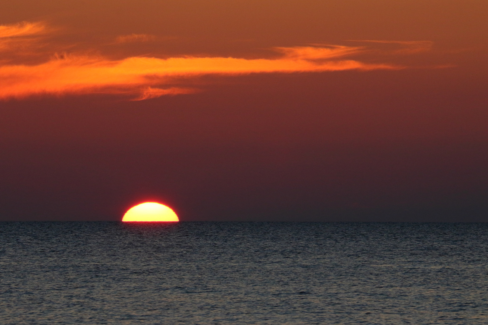 Sommerliche Sonnenuntergang......