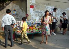 Sommerliche Straßenszene in Hefei