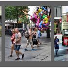 Sommerliche Straßenszenen aus Berlin