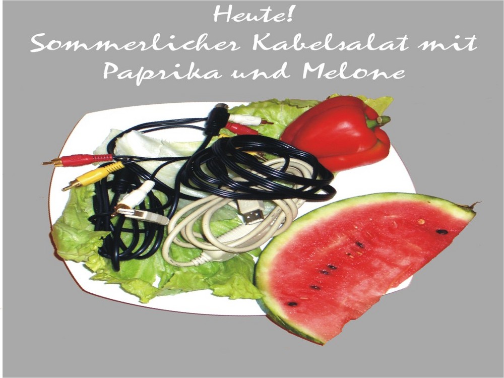 Sommerlicher Kabelsalat