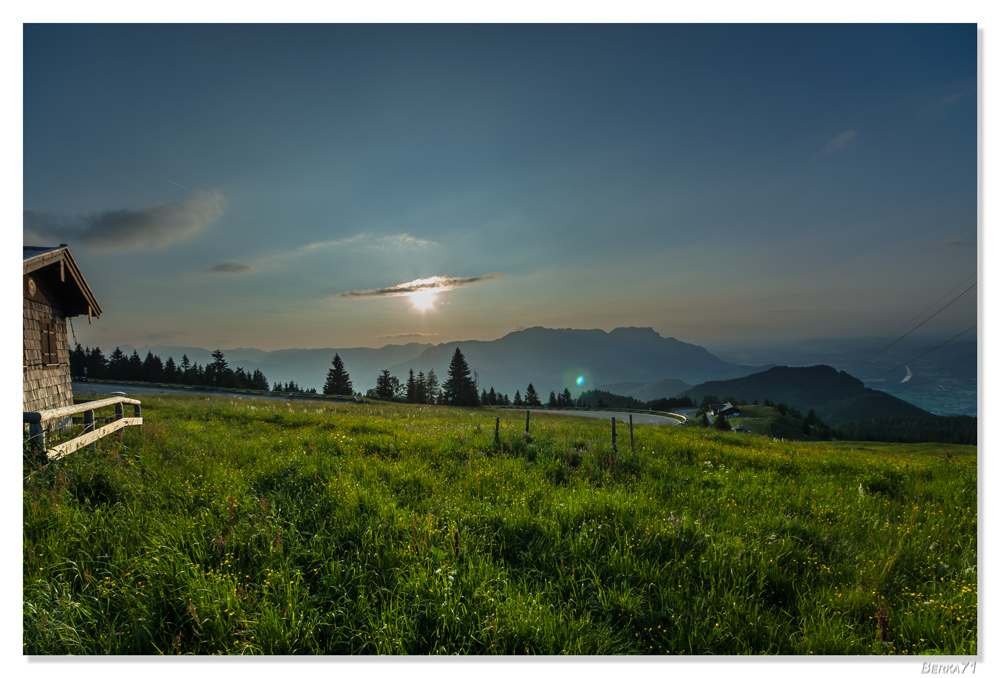 Sommerlicher Sonnenuntergang