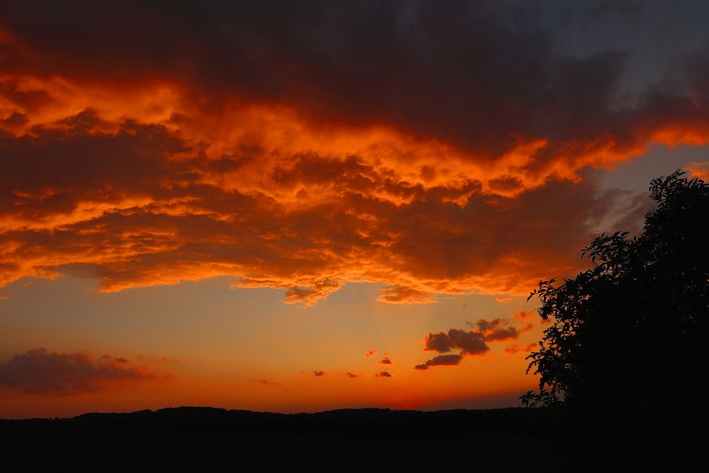 sommerliches Abendrot...