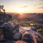 Sommermorgen im Elbsandsteingebirge