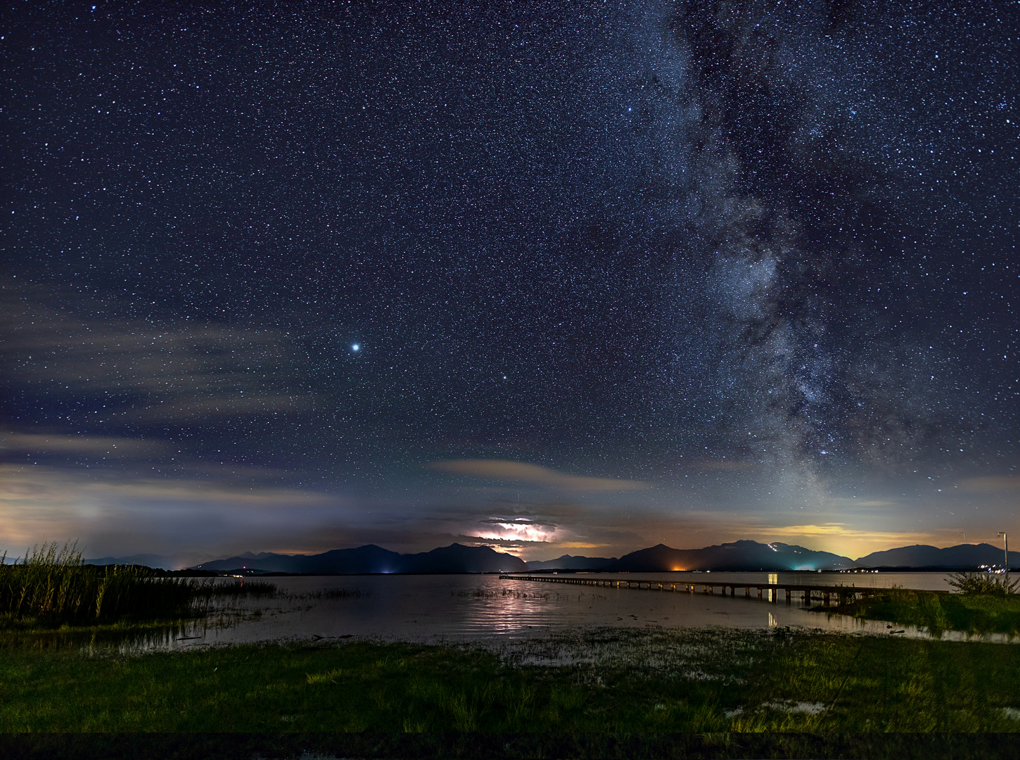 Sommernacht am Chiemsee (Verwandlung einer Landschaft 3)