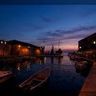 Sommernacht am Hafen von Lazise