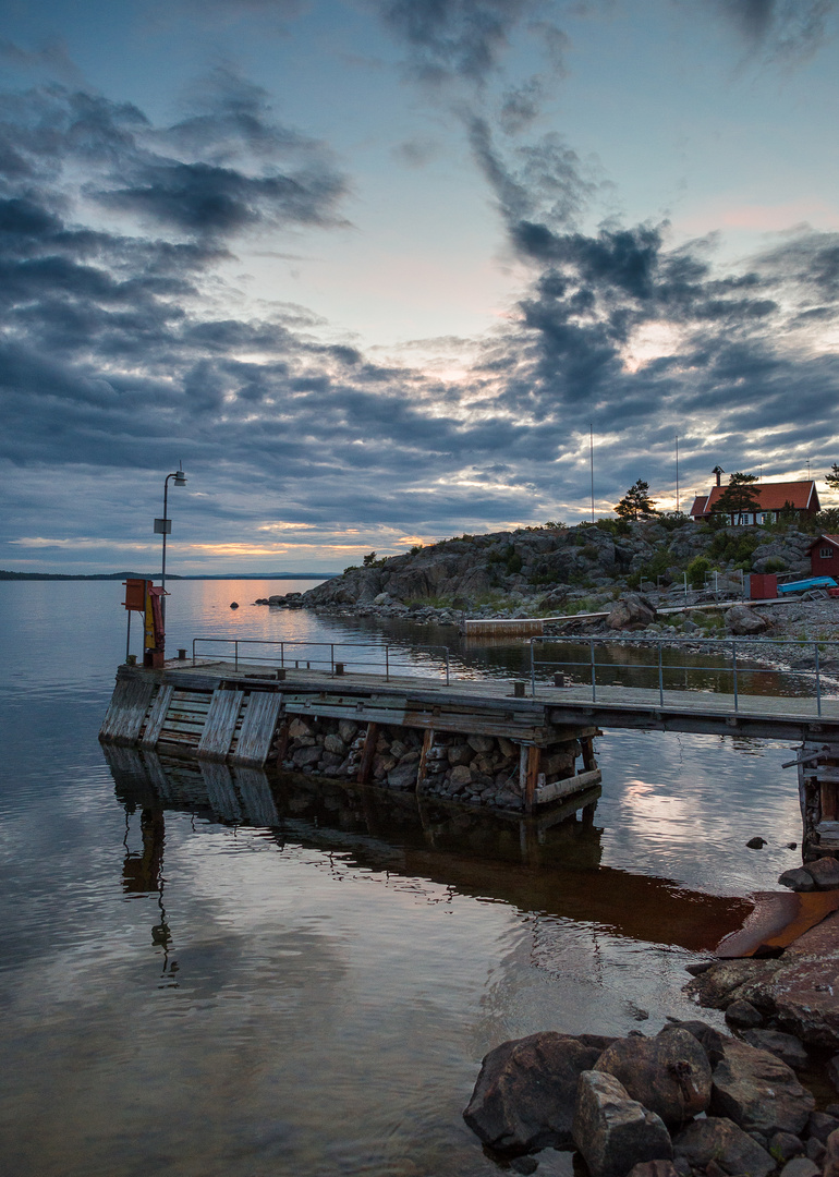 Sommernacht am Meer, Hölick, Schweden 06/2014