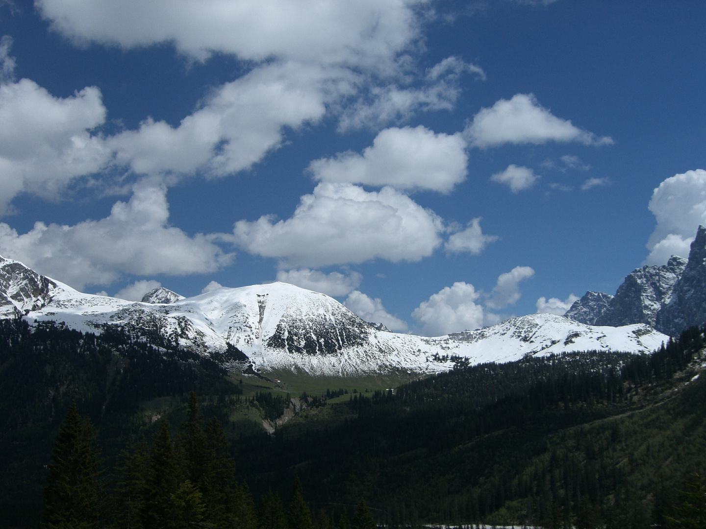 Sommerneuschnee im Karwendel