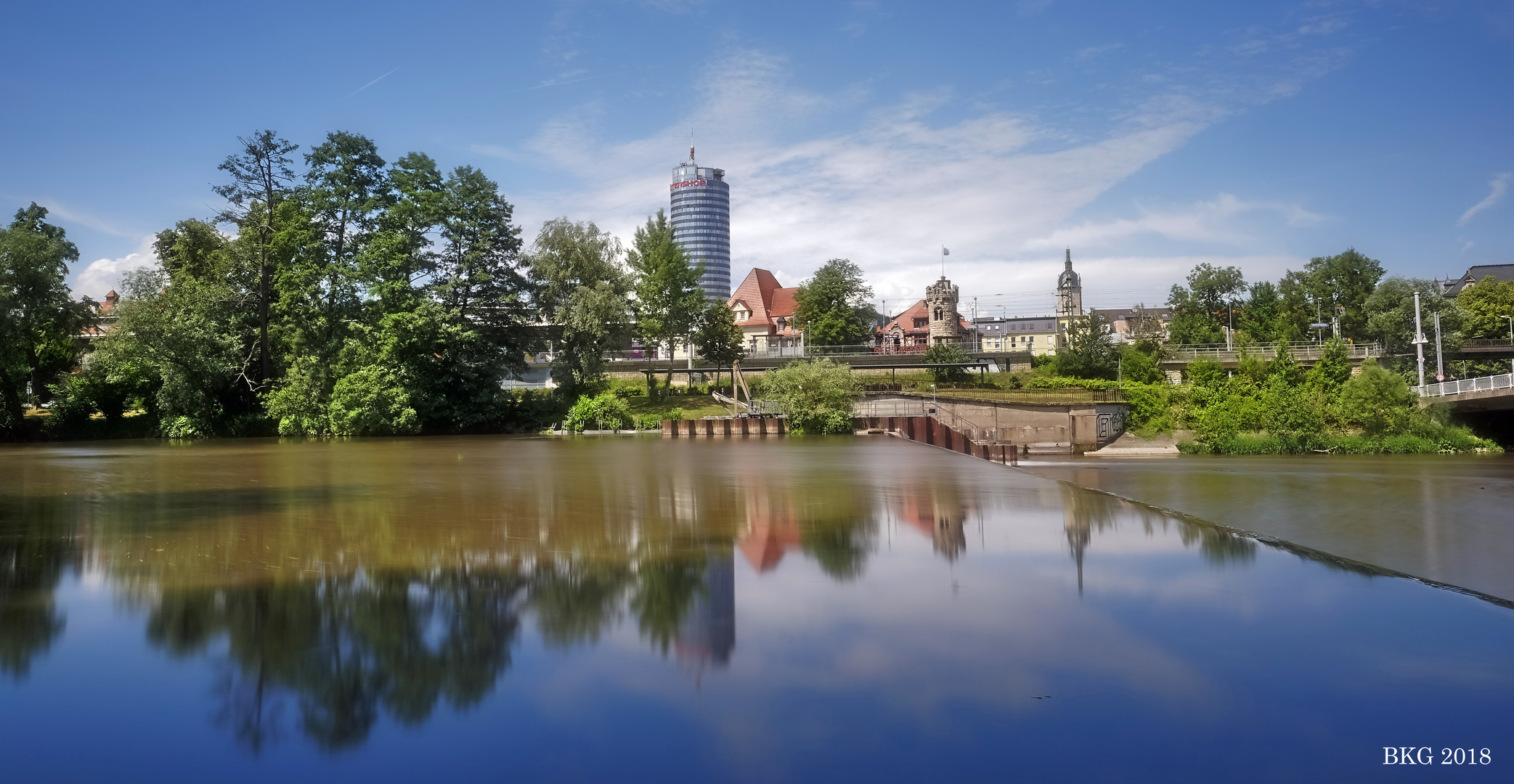 "Sommerparadiesspiegelung Jena" 