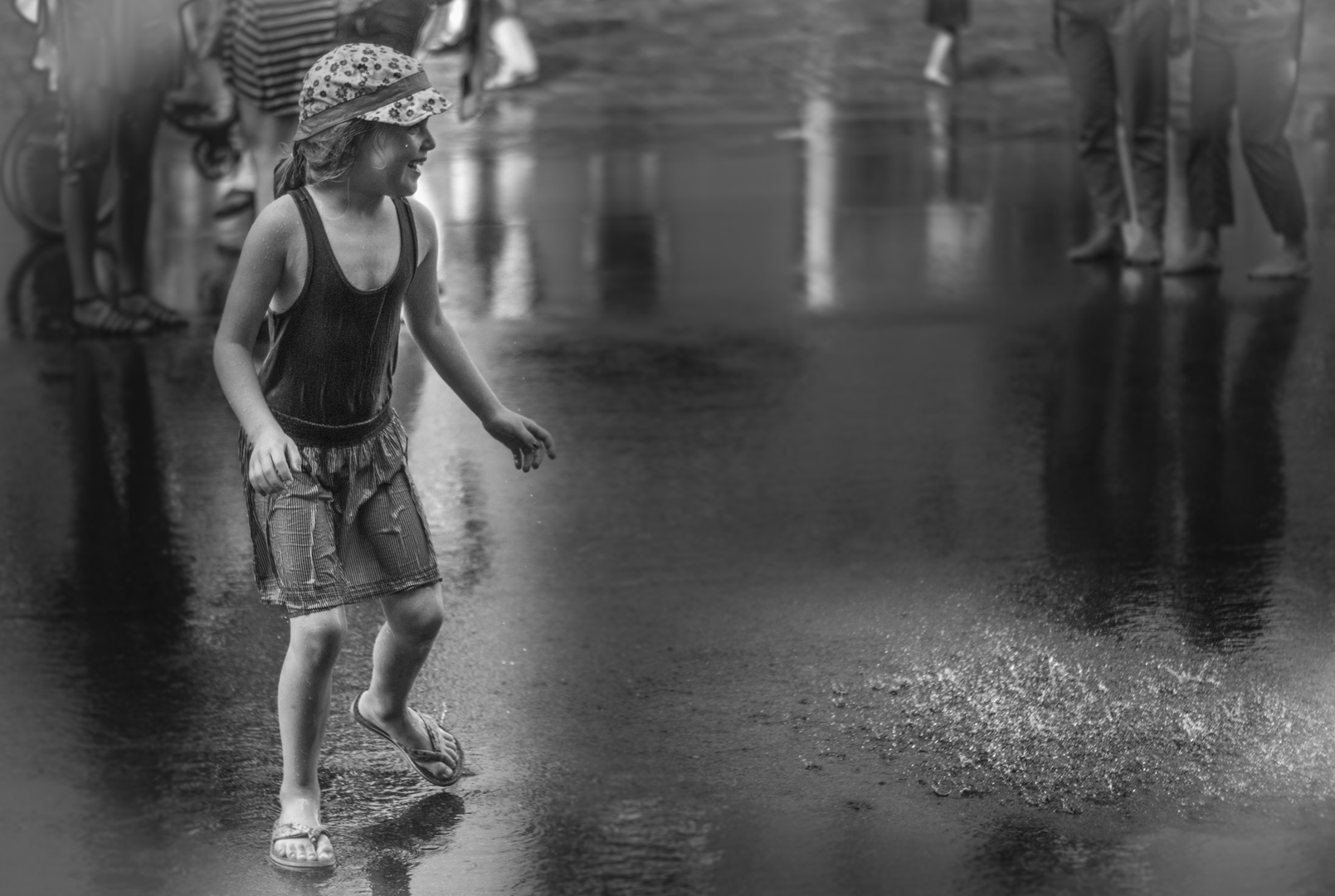 Sommerregen mal anders - Prenzlauer Berg trotzt der Hitze