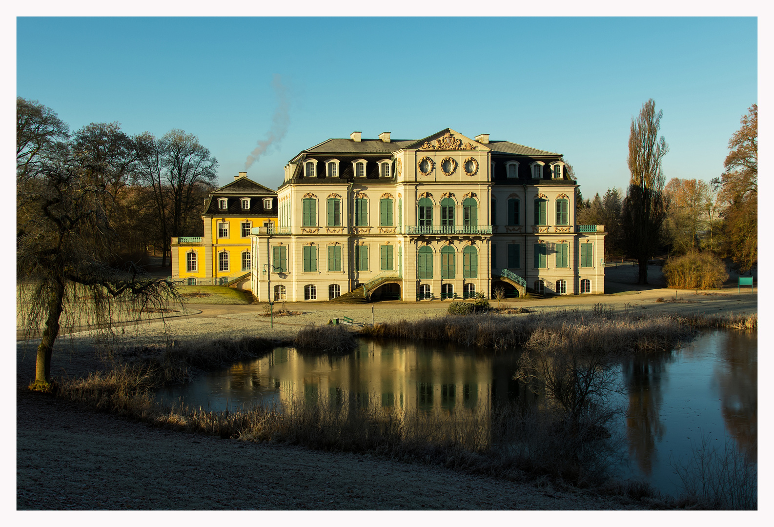 Sommerschloss im Winter