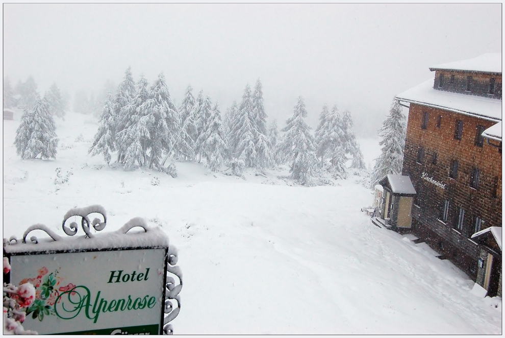 Sommerschnee auf der Tauplitzalm