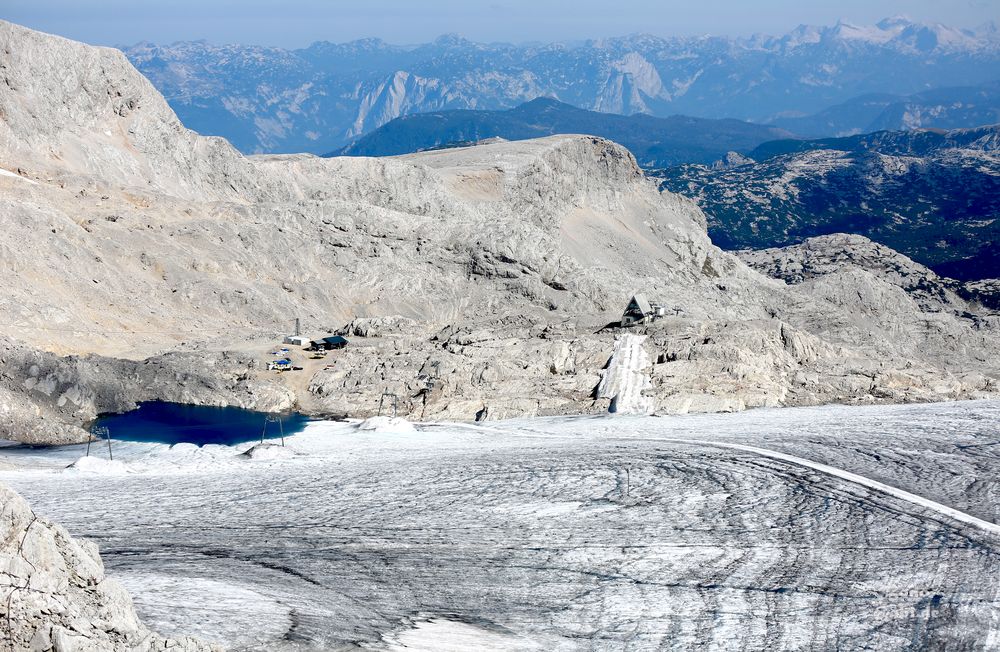 Sommerski auf dem Gletscher