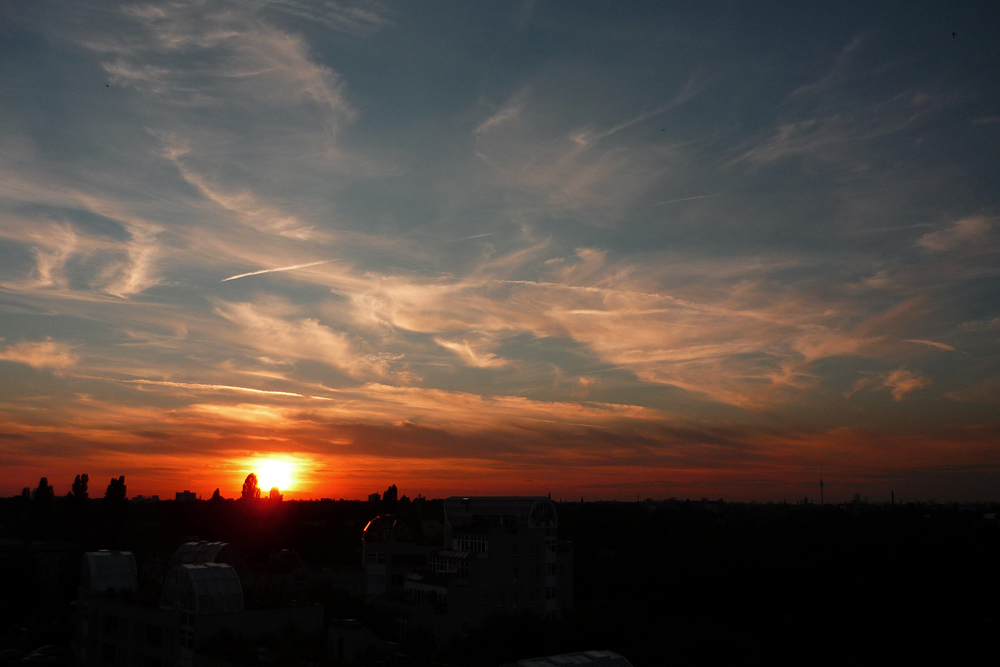 Sommersonnenuntergang