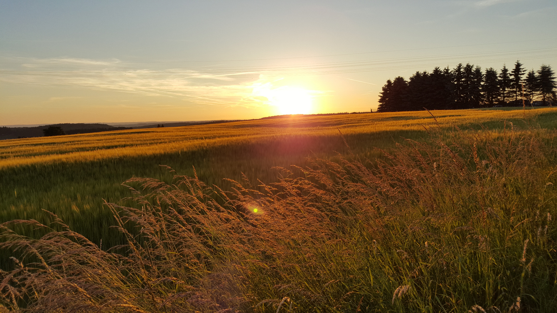 Sommersonnenuntergang