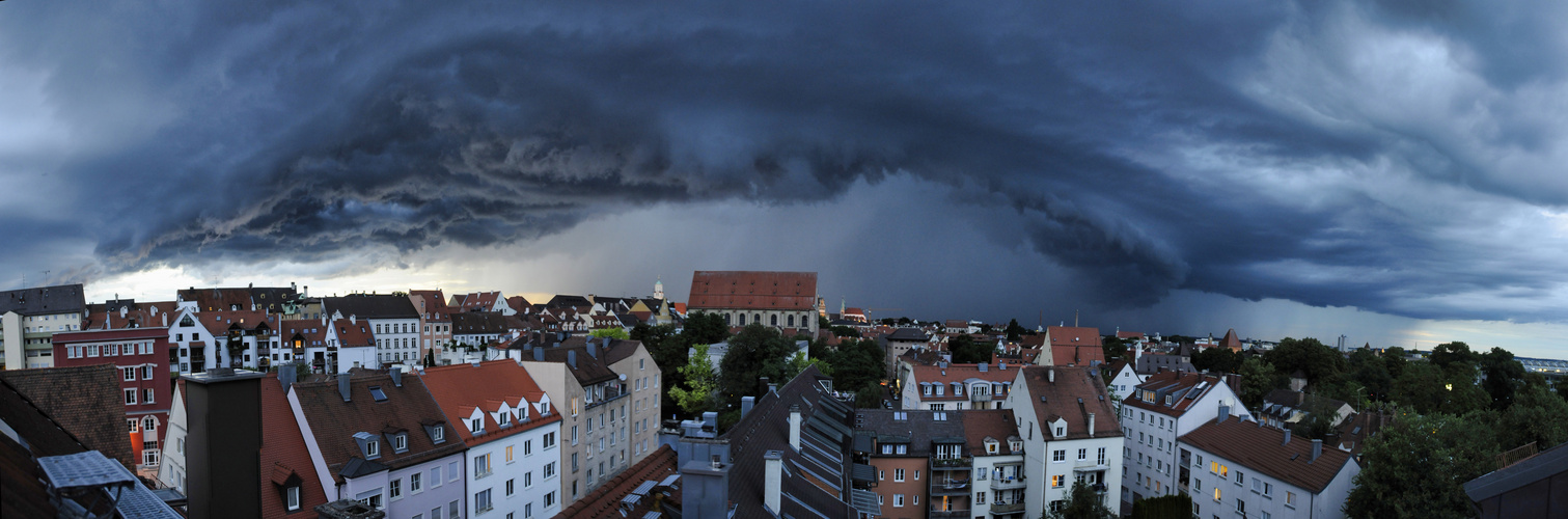 Sommersturm über Augsburg