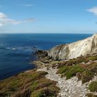 Sommertag an der Steilküste auf der Crozon Halbinsel.