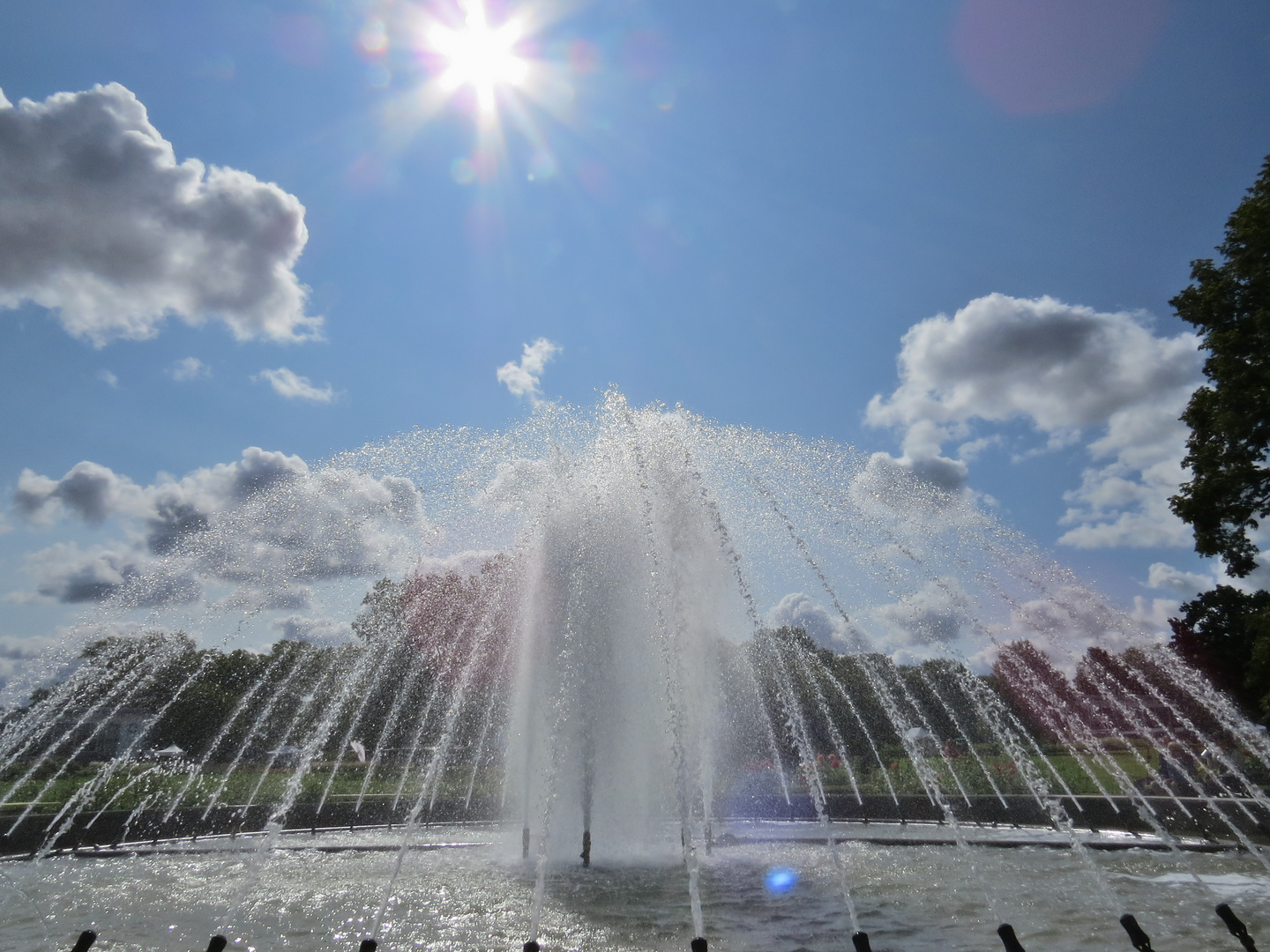 Sommertag mit Abkühlung