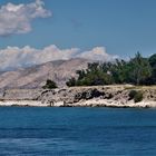   Sommerurlaub 2018 auf Rab - Blick auf die Küste von Goli Otok und auf die Insel Sveti Grgur