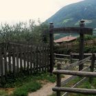 Sommerurlaub in Südtirol 2023  - Algunder Waalweg / Weggabelung