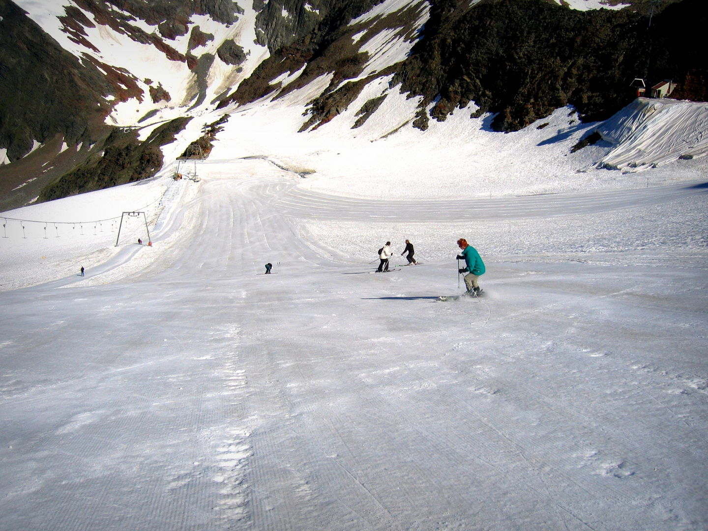 Sommervergnügen auf dem Gletscher