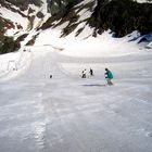 Sommervergnügen auf dem Gletscher