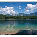 Sommerwolken hinter dem Eibsee