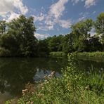 Sommerwolken überm Teich