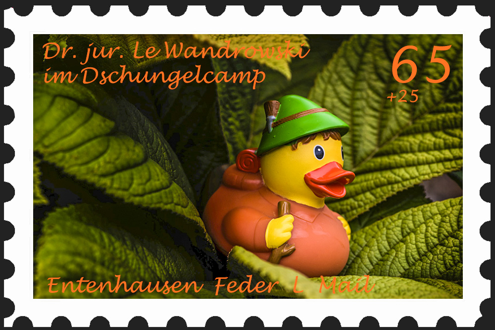 Sonderbriefmarke - Lewi im Dschungelcamp